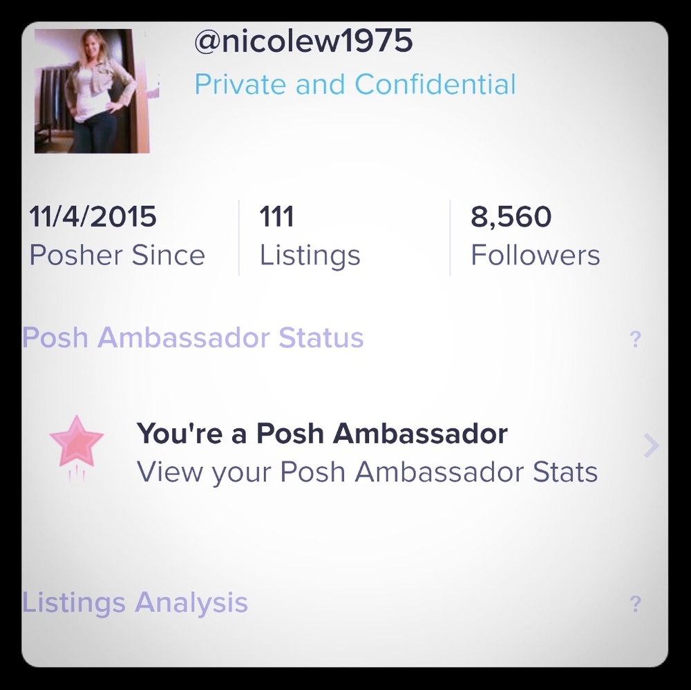 🎉🎊🎆🎇POSH AMBASSADOR🎉🎊🎆🎇